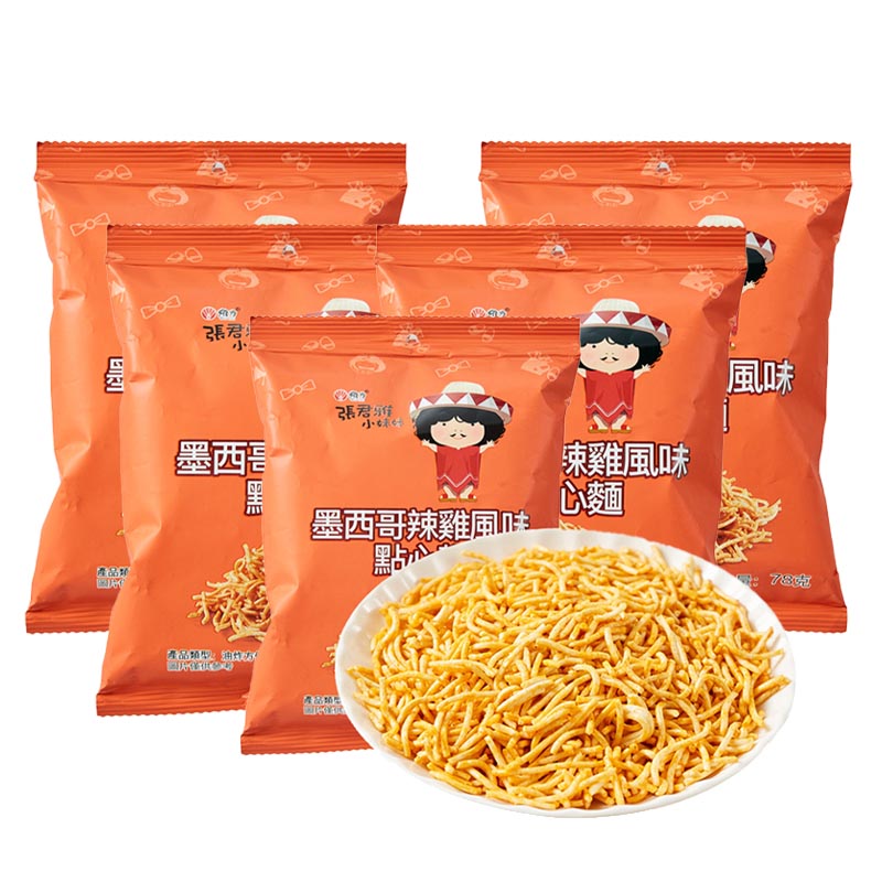 张君雅墨西哥辣鸡点心面78g*5