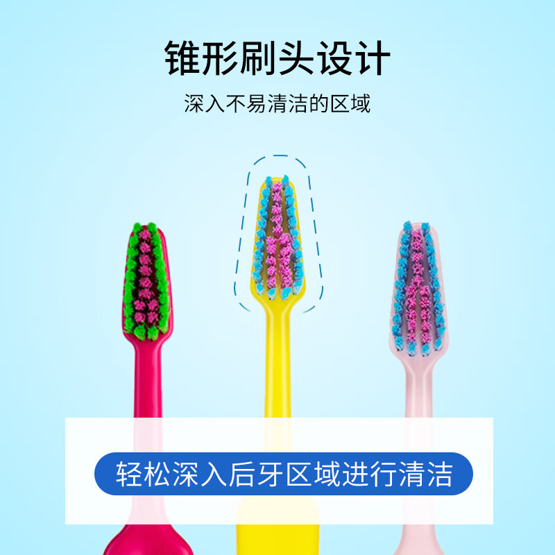 TePe趣彩纤细毛牙刷1支（多色可选）