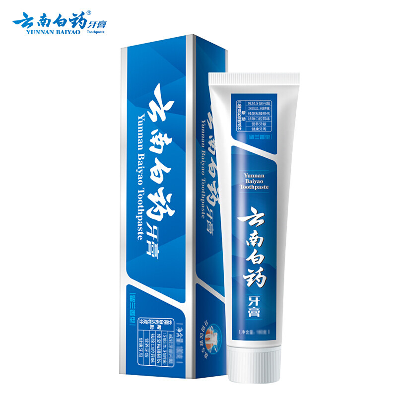 【京东包邮】云南白药牙膏留兰香型215g*2支