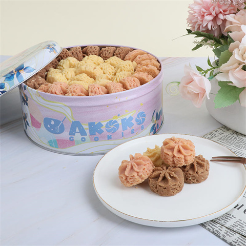 AKOKO 三拼 曲奇饼干 560g 牛油味+抹茶味+咖啡味