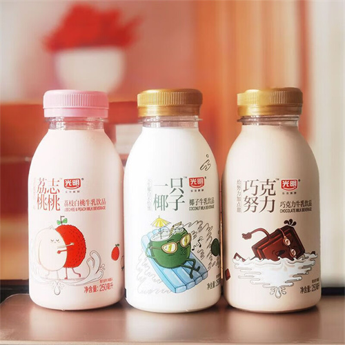 光明低温风味牛乳饮品250ml*8瓶 巧克努力（巧克力味）