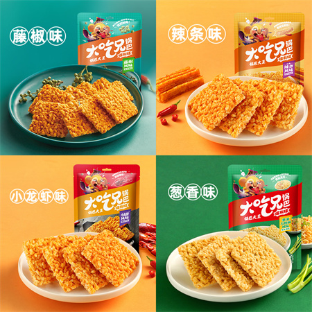 大吃兄 爆有味锅巴132g*6 小龙虾6