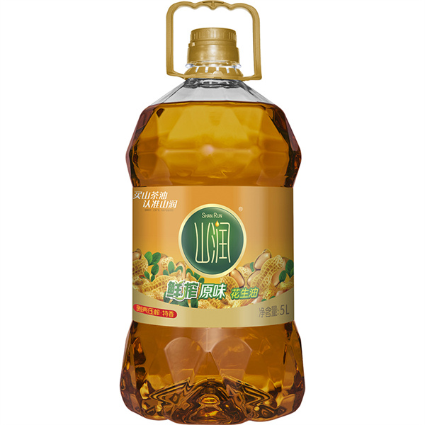 平江县山润鲜榨原味花生油食用油5L装