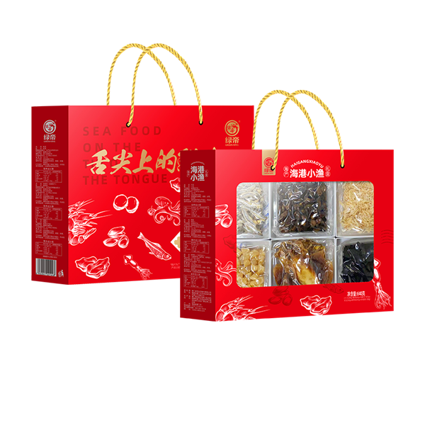 绿帝海港小渔海产品干货礼盒640g
