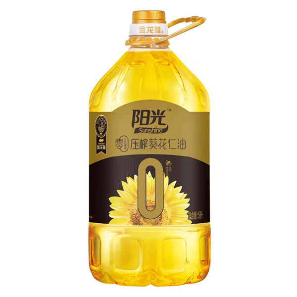 金龙鱼阳光零反式脂肪压榨葵花仁油 5L