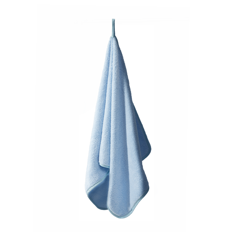 水星家纺珊瑚绒毛巾两件套（宁静蓝&珊瑚粉）126210